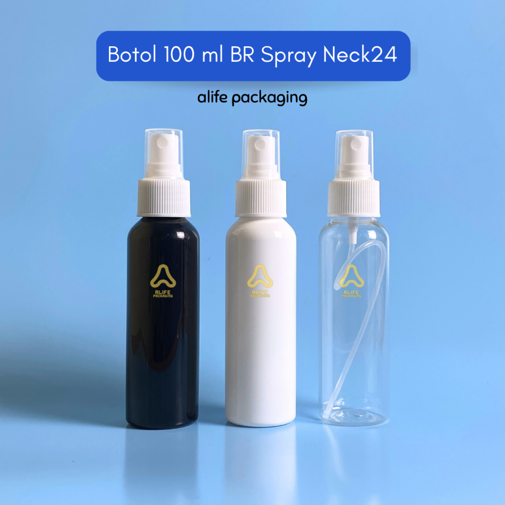 Botol Spray 100 ml | Botol Plastik 100 ml Spray | Botol 100 ml Spray - BR