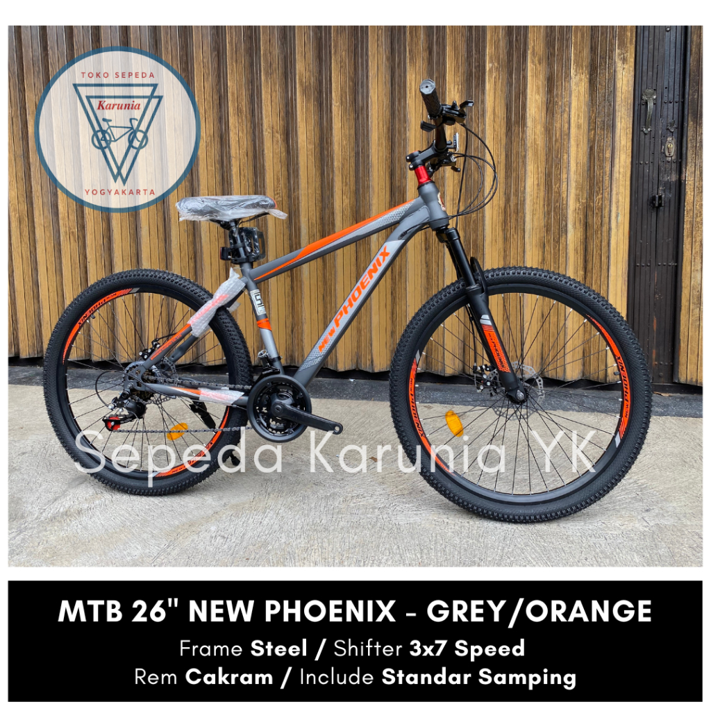 MTB 26 inch New Phoenix - Sepeda Gunung 3x7 Speed 3x9 Speed