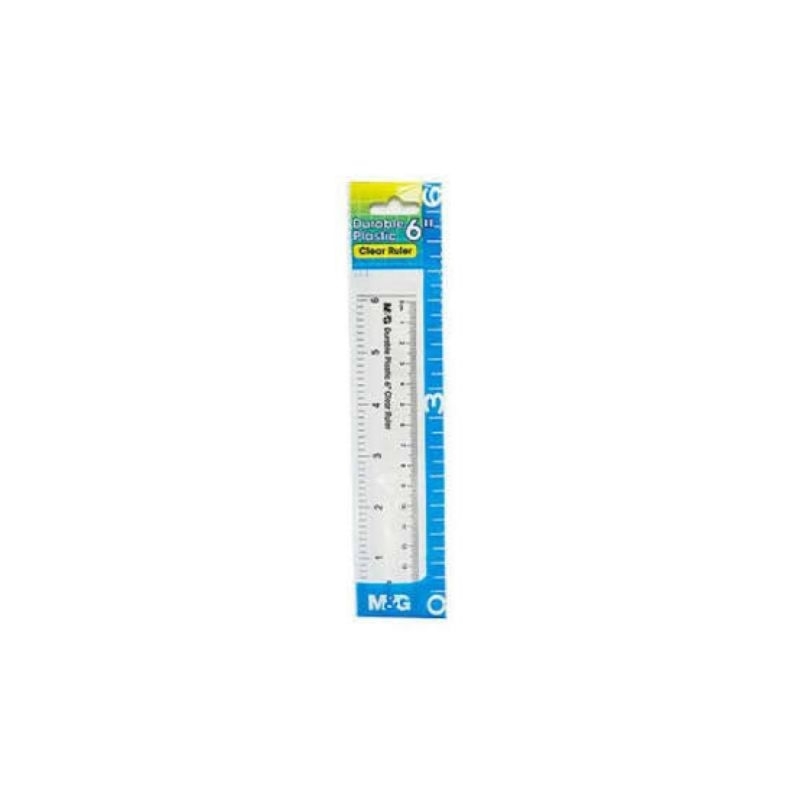 

MISTAR PLASTIK 15CM DURABLE PLASTIC ACRYLIC RULER 6" 15 CM M&G