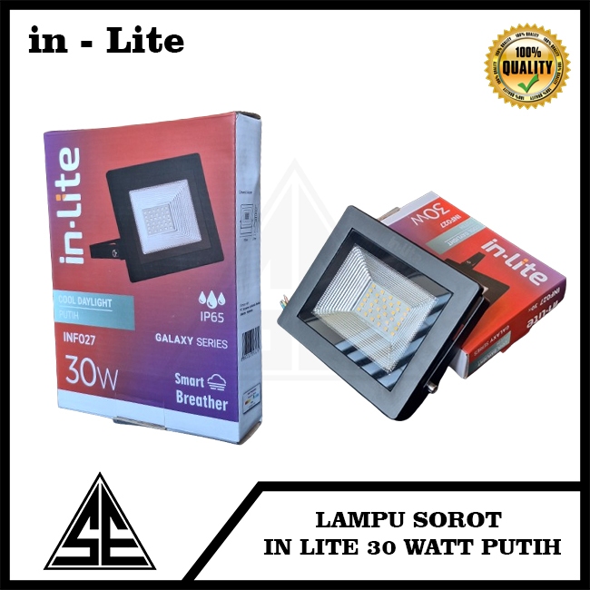 LAMPU SOROT IN LITE 30 WATT PUTIH