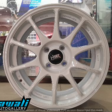 VELG MPBIL HSR INDY RING 16  PUTIH UNTUK JAZZ YARIS MOBILIO VIOS CITY CALYA BALENO