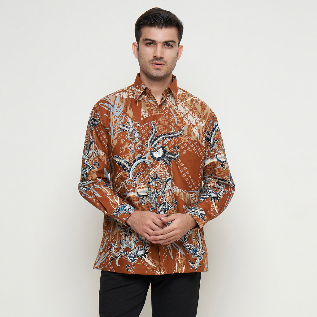 [Krisna Wahyu] Batik Pria Katun Lengan Panjang