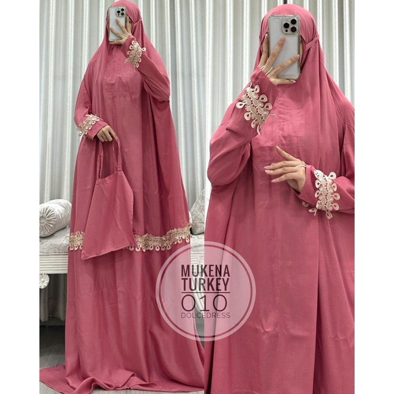 Mukena Arab TURKEY Dolce Big Size Rayon Viscose Original By Dolce Dress