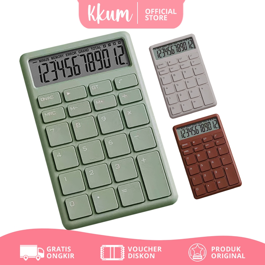 

KKUM Kalkulator 12 Digits Aesthetic/ Calculator Simple Electronic