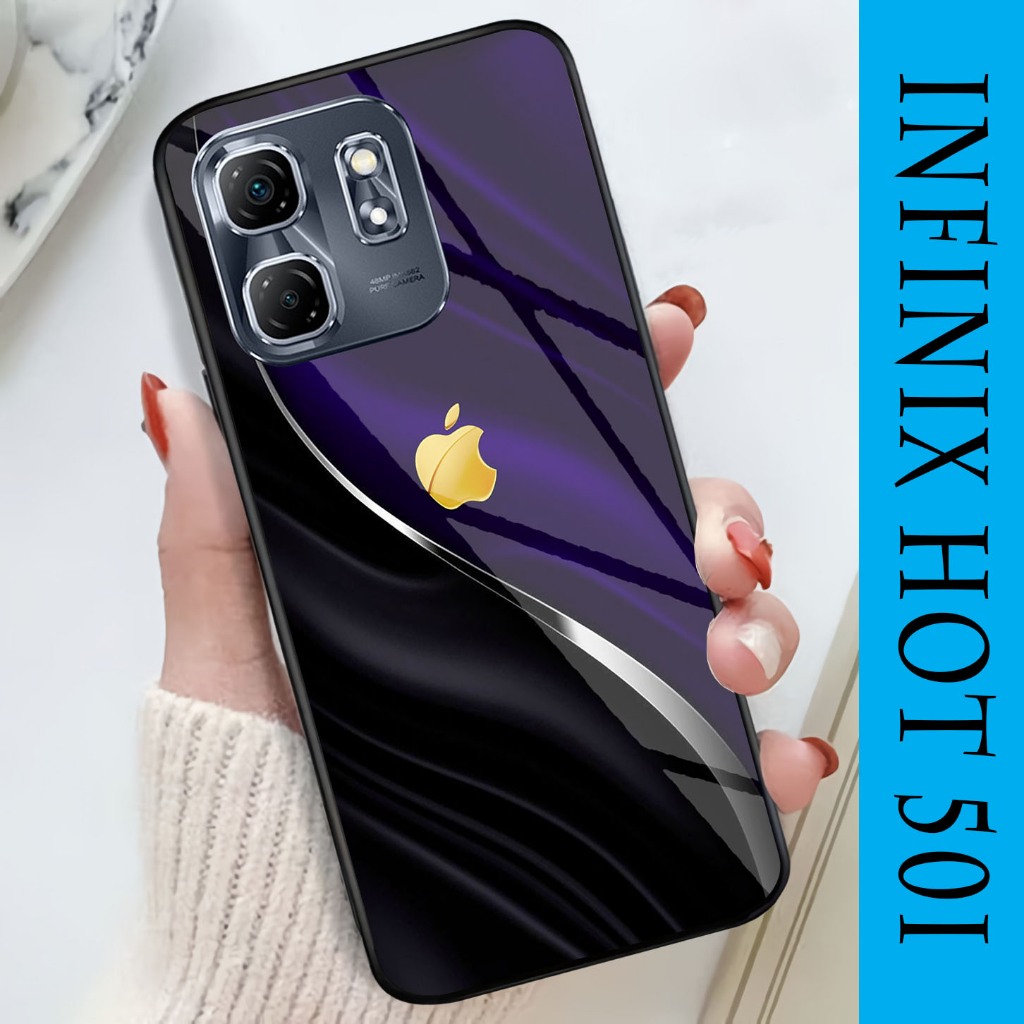 Softcase Glossy Glass Infinix Hot 50i Terbaru [GSC16 ] Casing Handphone Infinix Hot 50i - Pelindung 