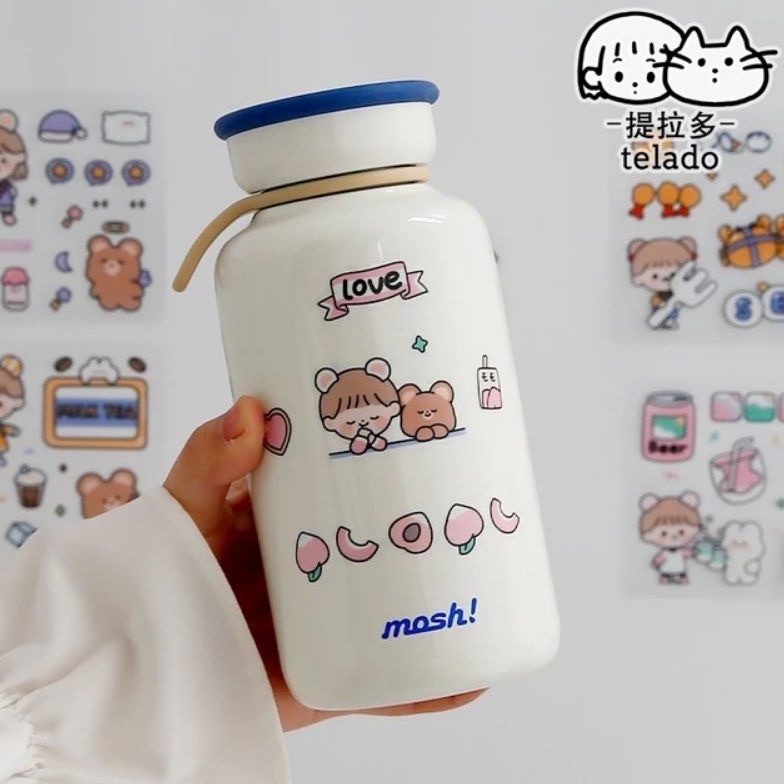 

FREE GIFT Stiker 2D Sticker botol minum plastik anti air Stiker Buku Diary Stiker Motif Stiker Motif Kartun Korea Stiker kartun tahan air PET DIY ART A4N9