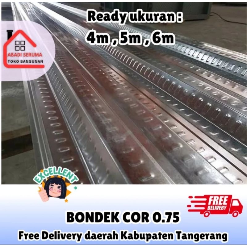 GRATIS ONGKIR / BONDEK 0.75 FULL 6 METER / BONDEK 0.75 / BONDEK BONDECK COR / BONDEX / BAJA RINGAN /