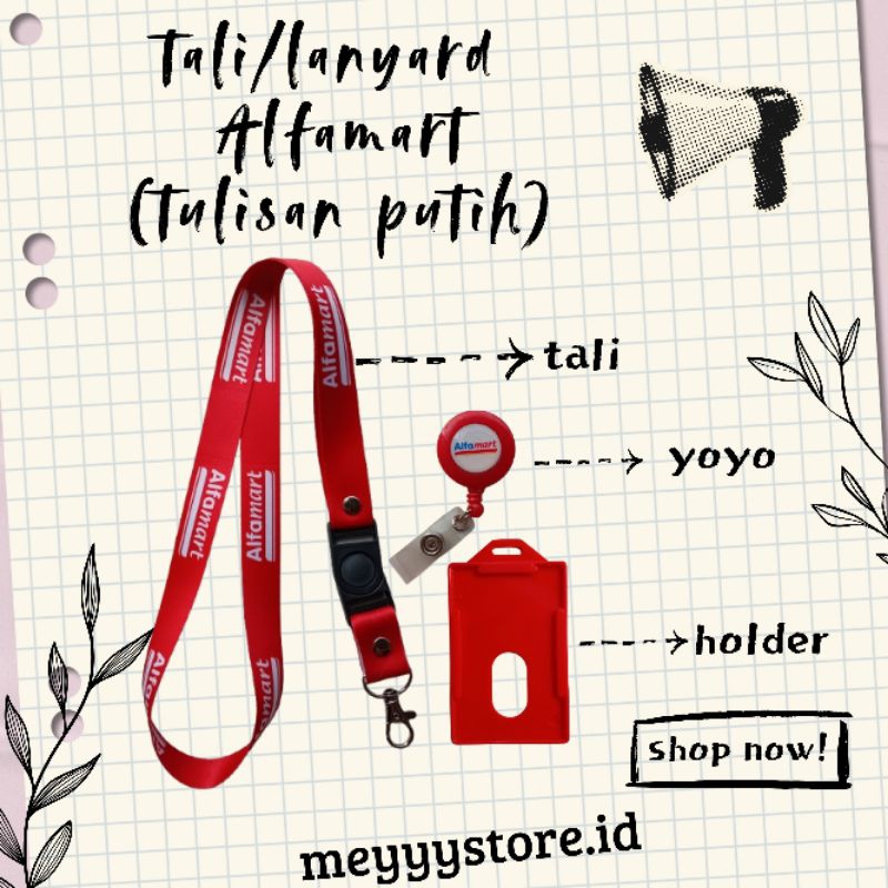 

Tali / Lanyard ALFAMART [Tulisan Putih] Termurahhh!! Ready Stok!!!