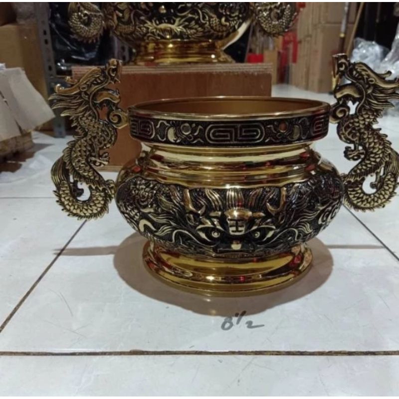 hiolo / hio lo - kuningan taiwan - 8.5inch naga - kuping naga - kuping