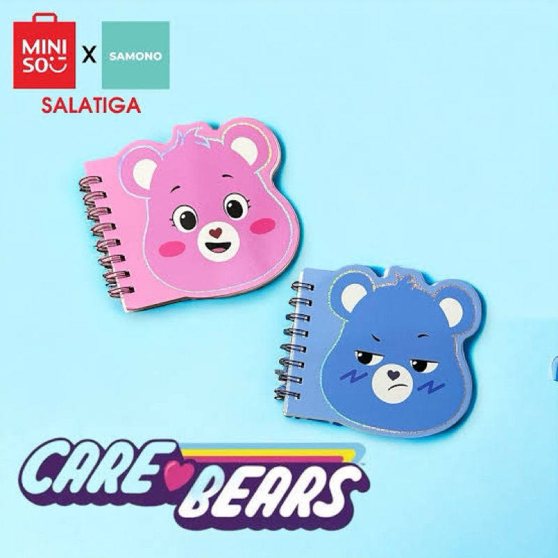 

Miniso Stationery Care Bears Bound Book / Buku tulis buku motif buku gambar buku memo bulu note