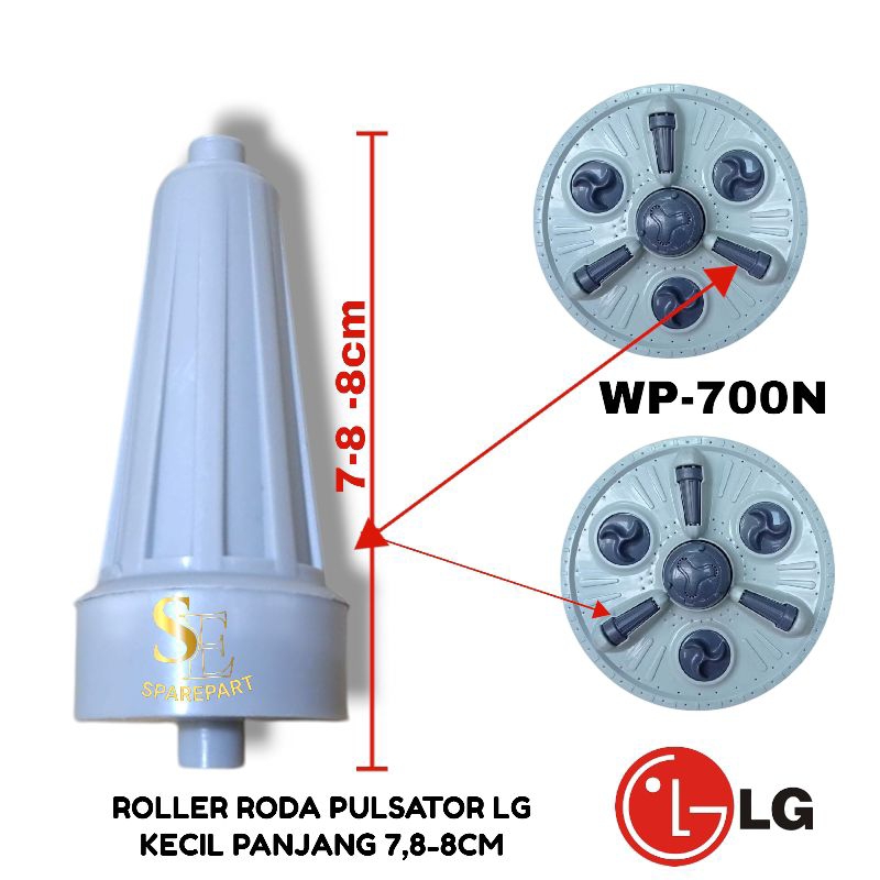 WP-700N ROLLER RODA PULSATOR MESIN CUCi LG 2 TABUNG