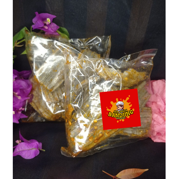 

Kerupuk Jengkol Bantet Pedas Asin - Makanan Pedas , Makanan Ringan ,