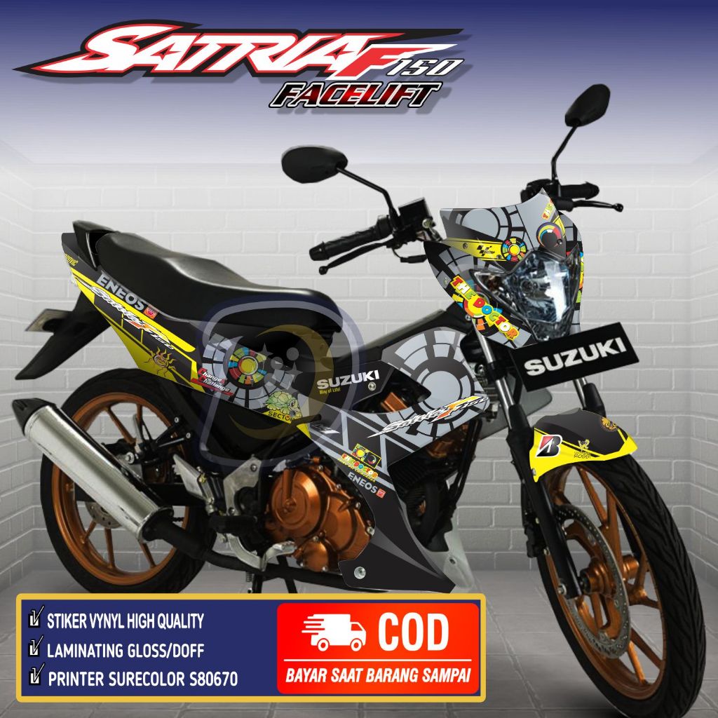 Stiker Satria Fu Facelift 2014 Decal Satria Fu Facelift Stiker Satria Fu 150 facelift New Rosi