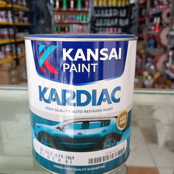 

HJ6 Kardiac black cat hitam gloss pekat 1L