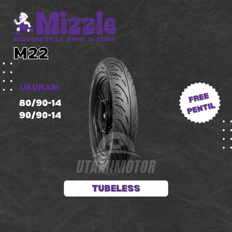 BAN MOTOR MIZZLE M22 RING 14 80/90-14 90/90-14 TUBELESS
