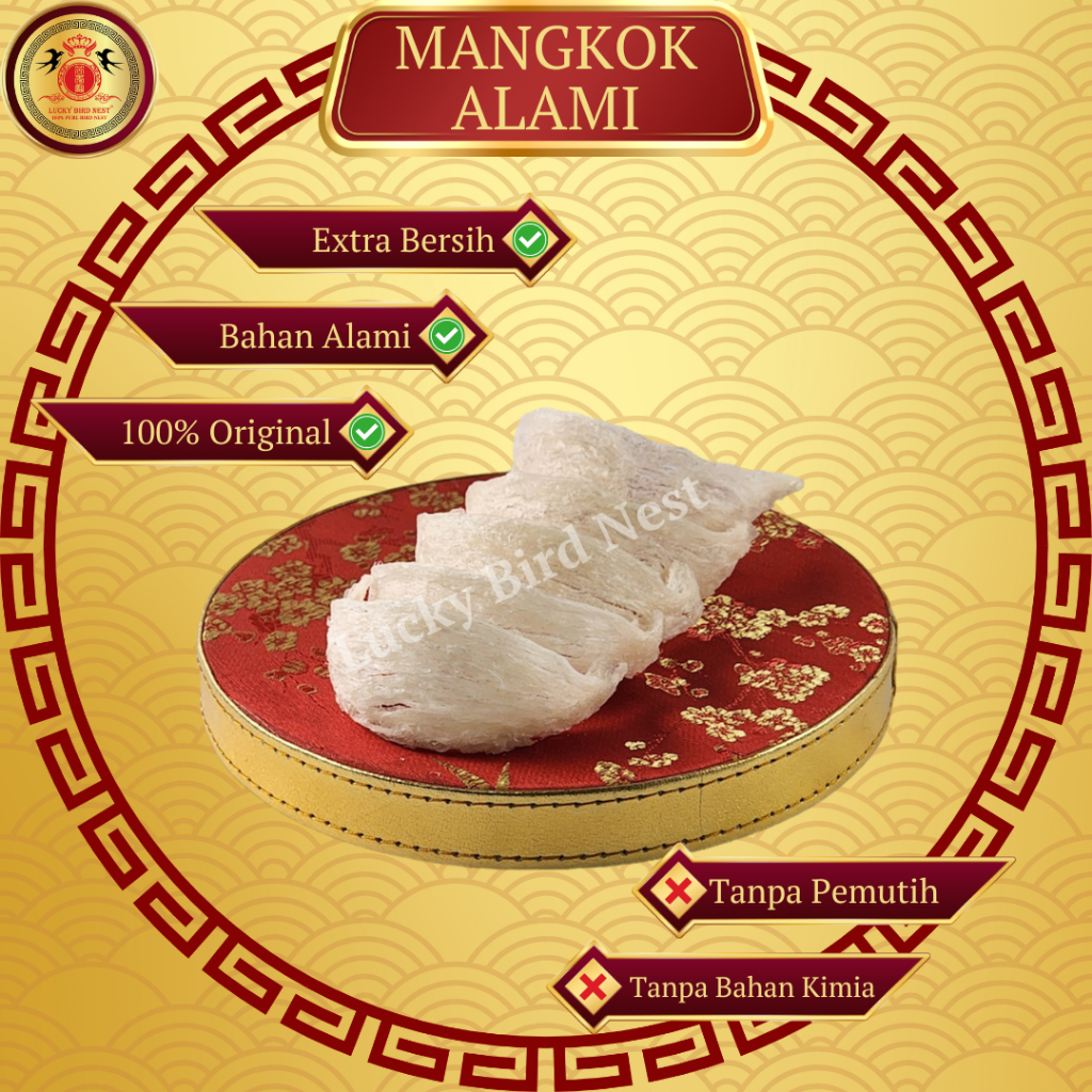 

Sarang Burung Walet Yan Wo | Lucky Bird Nest | Tipe Mangkok Alami