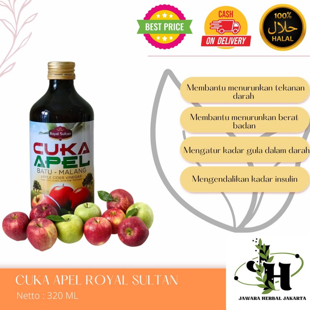 

Cuka Apel Batu - Malang Royal Sultan | Apple Cider Vinegar Organic - 320ml Original