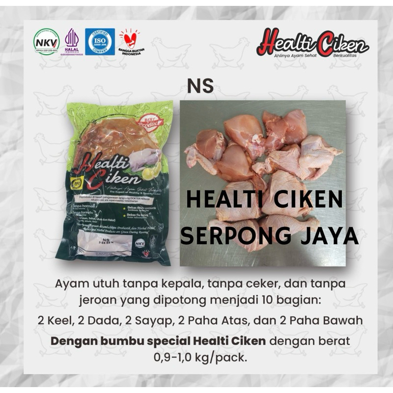 

HEALTI CIKEN MARINASI (1 ekor potong 10 berbumbu)