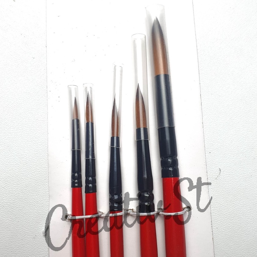 

HJ6 VTEC Vtec Kuas Lukis Vt 11 Set 5 Brush Vt11 Art Brush Set