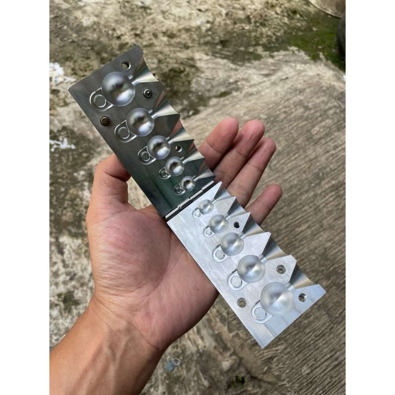 cetakan timah pancing timah anting