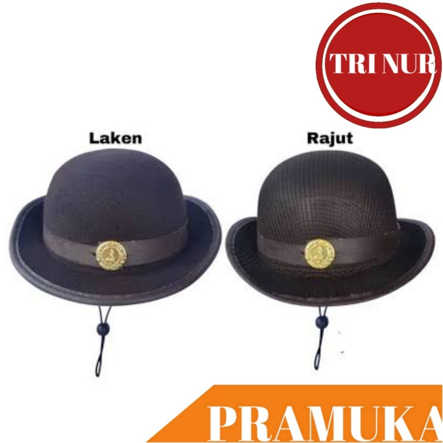 Topi Boni Laken & Rajut Pramuka Topi Pramuka Boni Topi Boni Cewek Pramuka