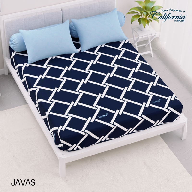 CALIFORNIA - Sprei 90/100/120/140/160/180/200 Small single queen king ekstra king TINGGI 20 30CM MOT