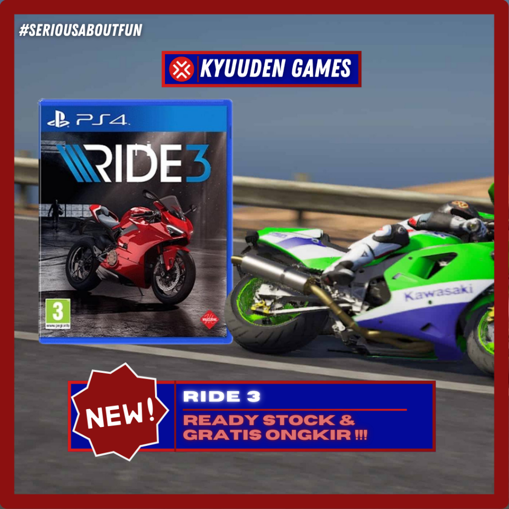 Kaset BD Games PS4 - RIDE 3