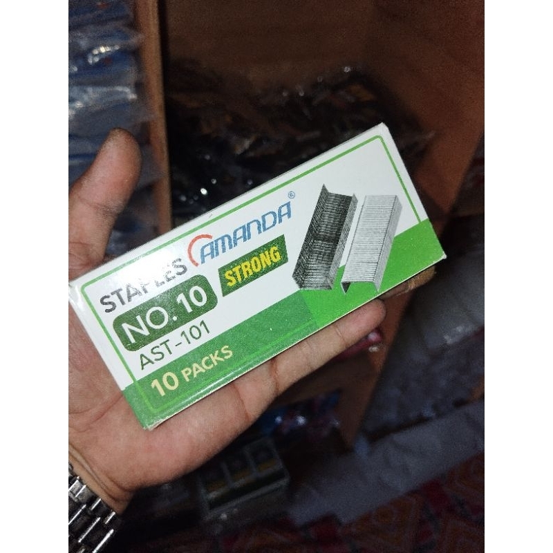 

(1bok isi 10 pack kecil) isi staples/ refill staples/ isi staples murah/ refill stapler no. 10/ isi staples kecil