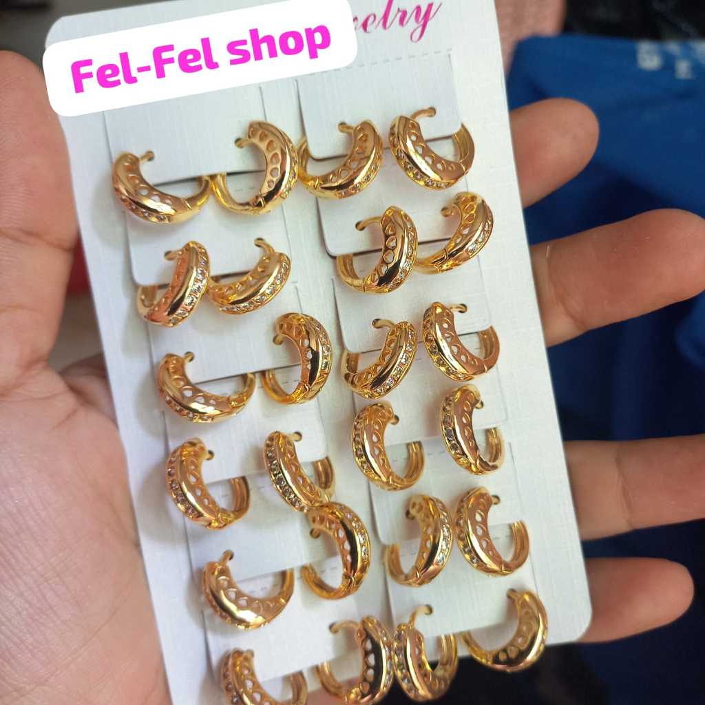 Paket Usaha Anting 12 pasang / 6 pasang Anting Cantik Korea Fashion Wanita
