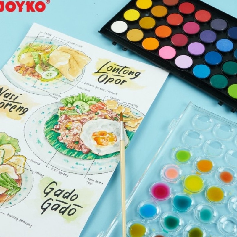 

Top Watercolor Set Cat Air JOYKO WC3 isi 28Water Color Cat Lukis JOYKO
