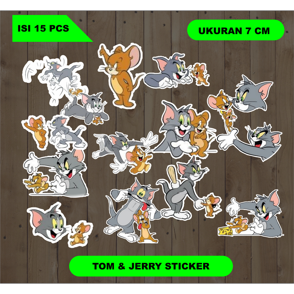 

STICKER TOM & JERRY STIKER 15 pcs anti air