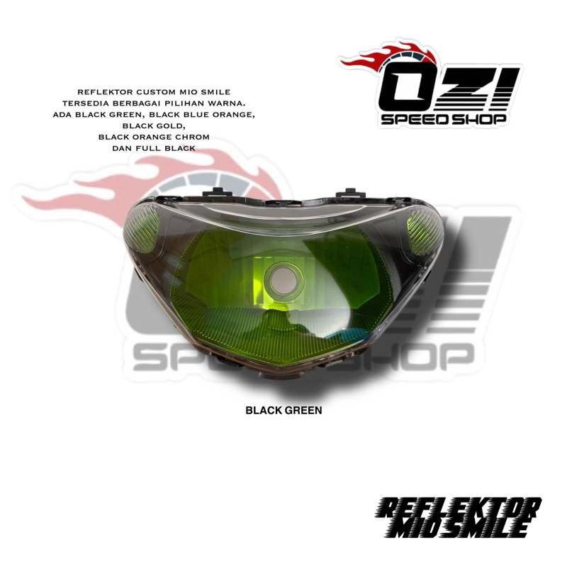 Reflektor lampu depan mio smile custom smoke