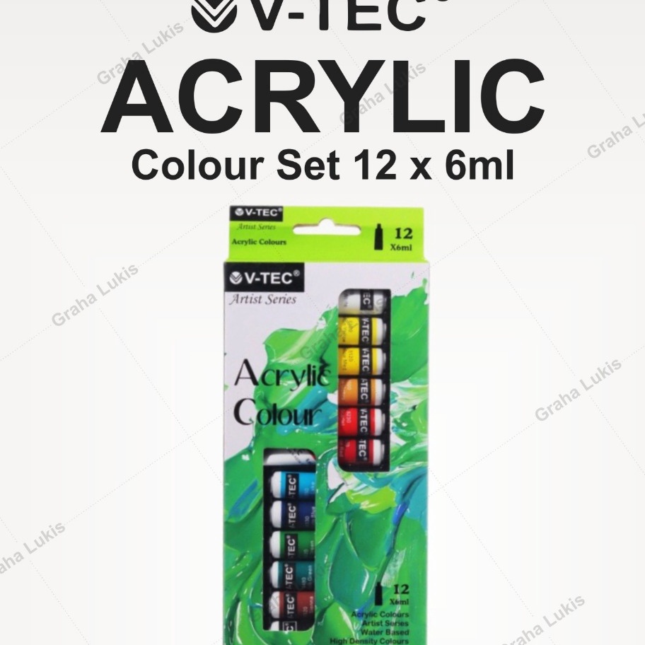 

Terlaris VTec Acrylic Color Set 12x6Ml Cat Akrilik VTec 612A