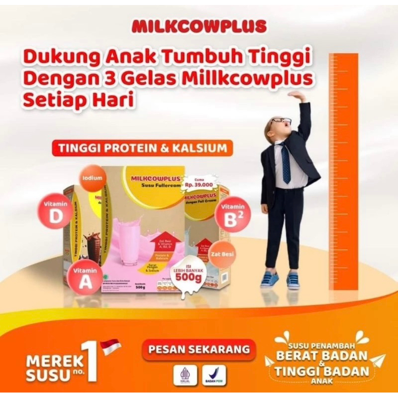 

1 BOX MILKCOW PLUS SUSU SAPI TINGGI PROTEIN || PENGGEMUK BADAN & PENAMBAH TINGGI BADAN ANAK || BPOM HALAL