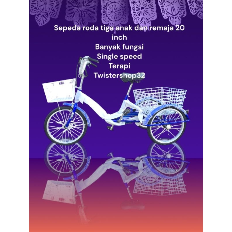 Sepeda Roda Tiga Dewasa ORIGINAL PRODUCT DUEMEKO Made In Taiwan  24 inch 7 SpeedFactory Setting(semu