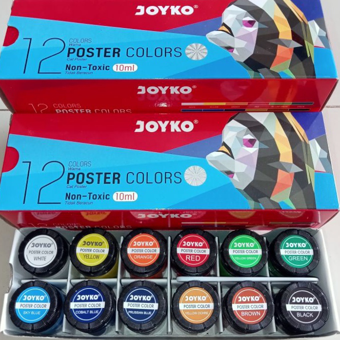 

KI3 Cat Poster Joyko 1ml 12 Warna Botol Set Orinal