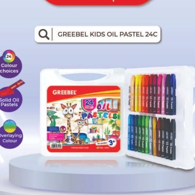 

KP8 GREEBEL Crayon 24 warna Oil Pastel Greebel 24 Warna