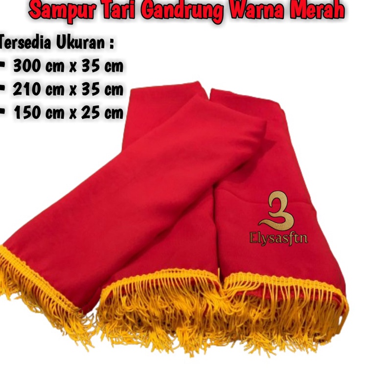 Mau Hemat SampurSelendang Tari Gandrung warna Merah