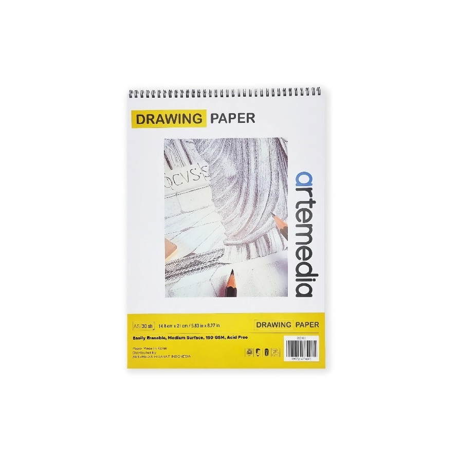 

Boom Artemedia Drawing Paper Book A5 Wire Bound Sketchbook