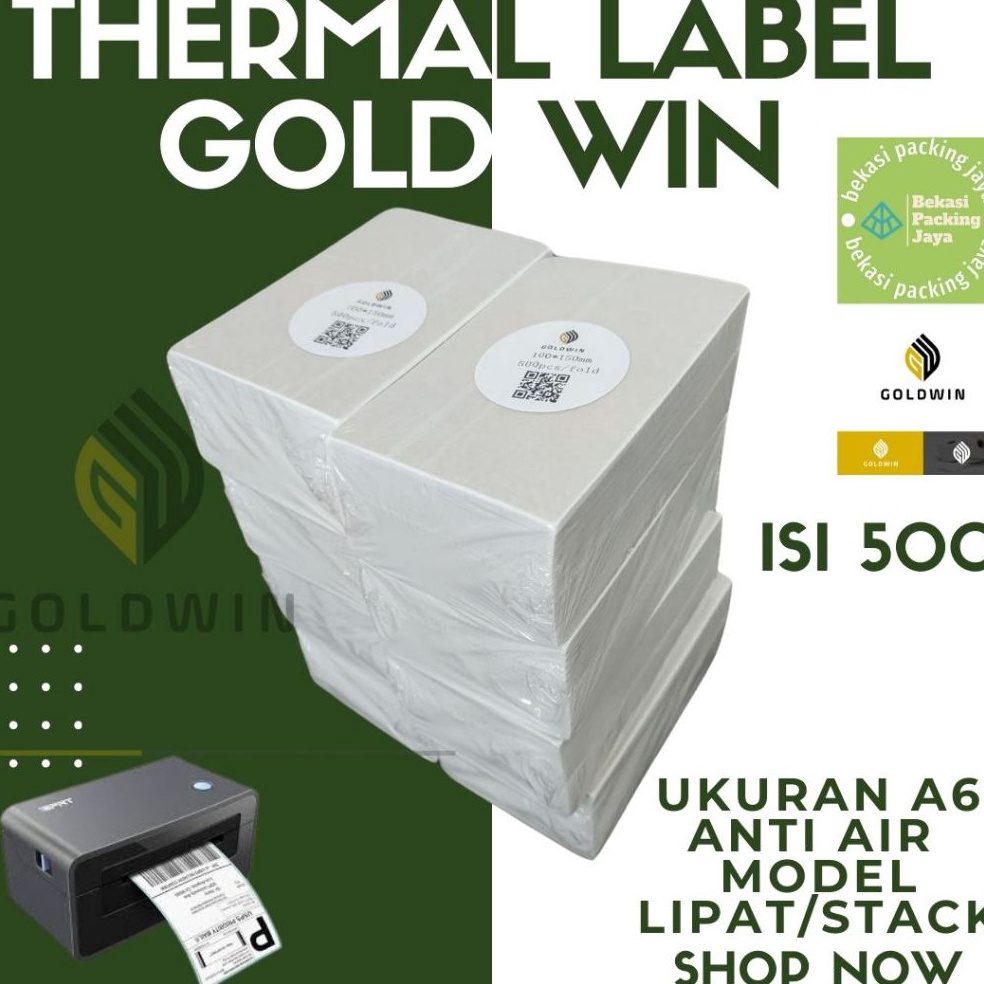 

Label Thermal Lipat 1x15 isi 5 mm GOLDWIN ART D8G4