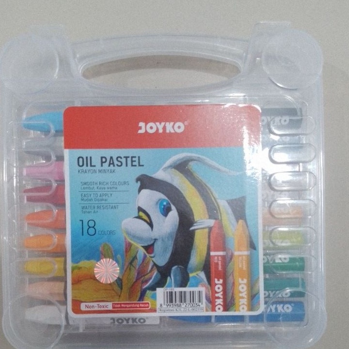 

Super Crayon Oil Pastel Joyko 18 Warna Set Orinal