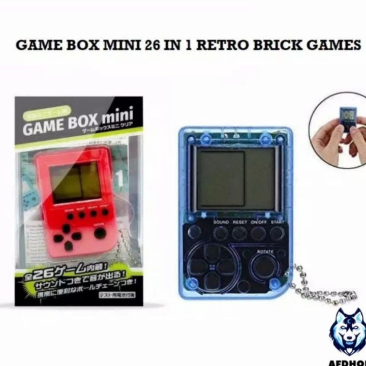 GAMEBOY GAME BOX MINI 26IN1 BRICK GAMES RETRO FC SUP GAMEBOY TETRIS MARIO RETRO GAME PERSEGI GANTUNG