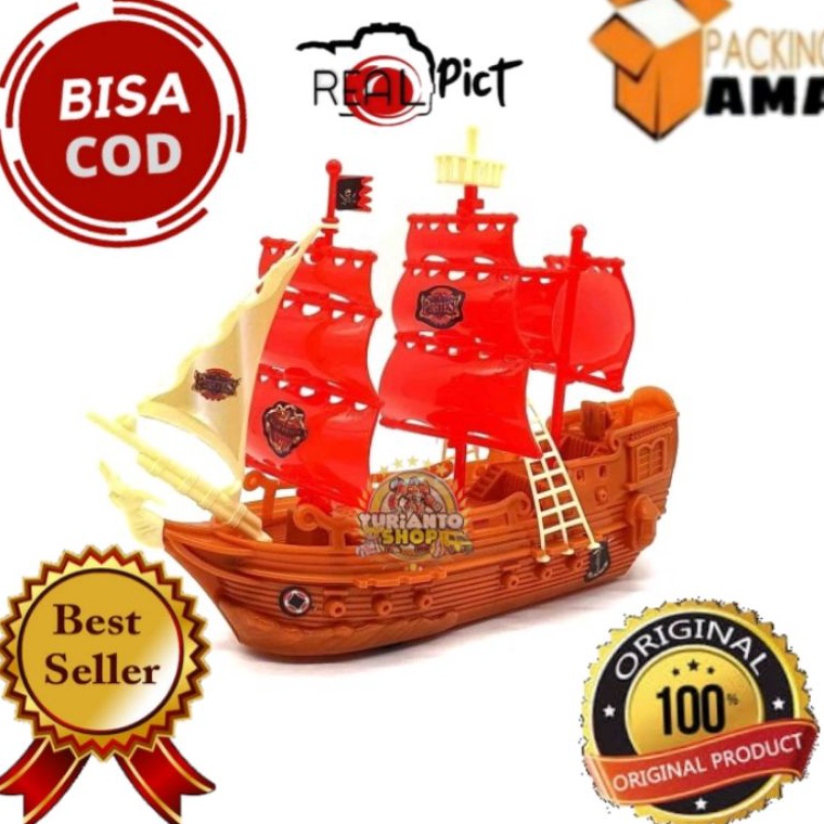 Ready Terkeren COD PROMO OCT53 Mainan Perahu Layar  mainan kapal layar plastik  mainan kapal bajak l