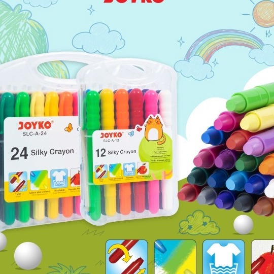 

KI3 Silky Crayon Halus Joyko SLCA Warna Colors