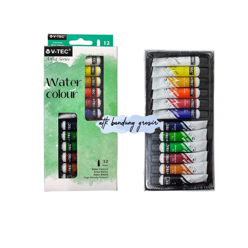 

Boom Cat Air Vtec VT1325 W Water Colours 12 Warna x 6 ML Set