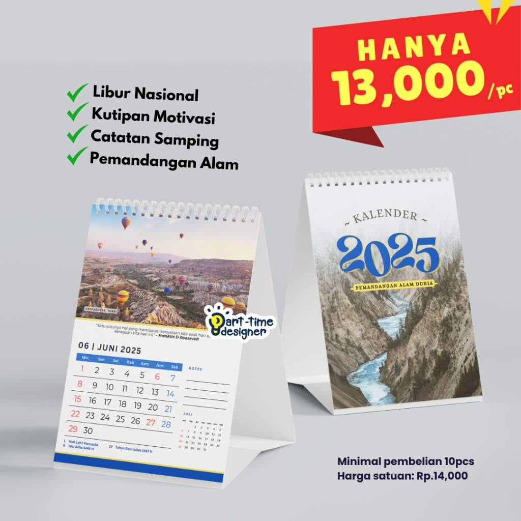 

Kalender Meja 2025 Ekonomis Murah Pemandangan Alam