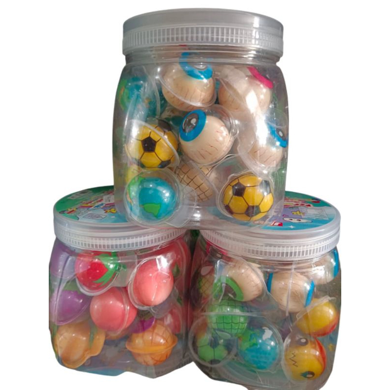 

Permen mata lunak besar mix karakter Kemasan toples isi 25 pcs