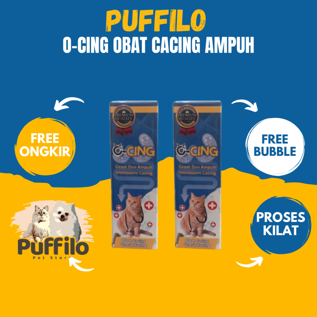 O-CING Obat Cacing Kucing Anjing O CING 20ml Herbal Ampuh