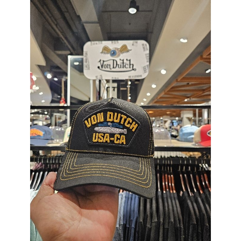 Von Dutch Cap Mens - Vondutch Topi Pria - Hat Black - 1242