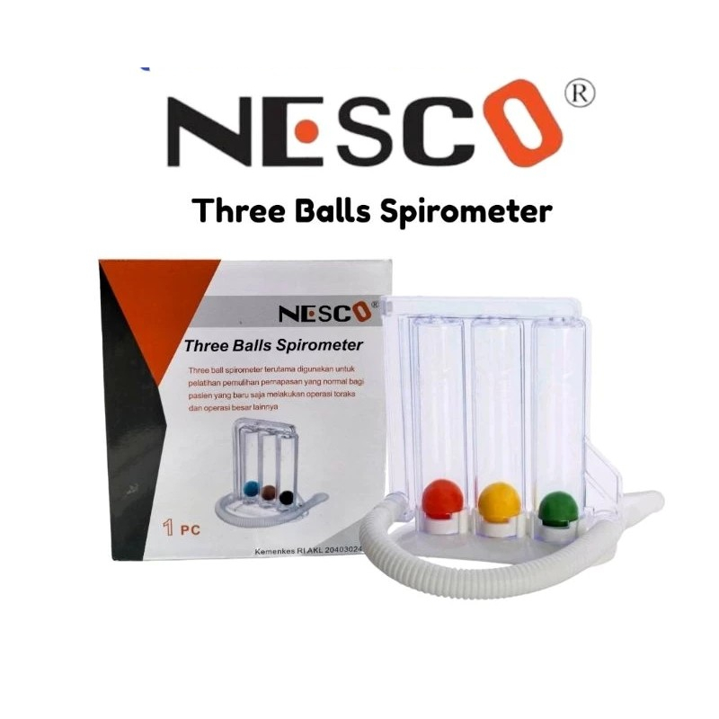 SPIROMETER NESCO/SPIROMETER BALL/SPIROMETRI BALL NESCO/ ALAT TERAPI PERNAPASAN/Spirometer Respiromet
